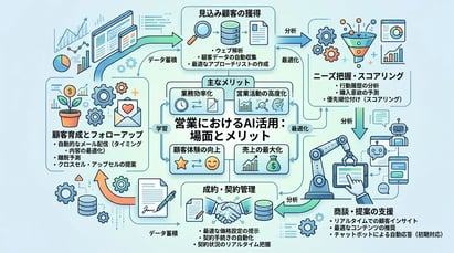 営業でAIはどのように活用できるのか？利用できる場面やメリットを解説