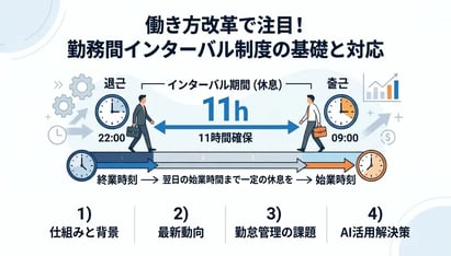 勤務間インターバル制度、義務化は目前？最新動向と今から始める勤怠システム＆AI活用の備え
