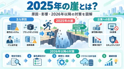 2025年の崖とは？原因や企業への影響、2026年以降に必要な対策を解説