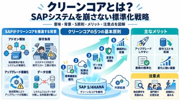 クリーンコアとは？SAPシステムを崩さない標準化戦略とメリット・実現手順