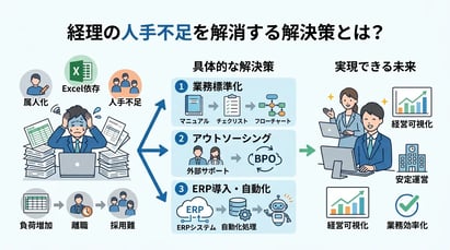 経理の人手不足はなぜ起きる？深刻な理由と今すぐできる解決策を徹底解説