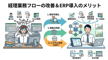 経理業務フローの見直しでミスを削減！改善ステップと具体例を解説