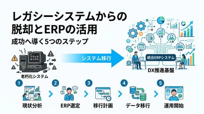 レガシーシステム脱却ガイド！DXを成功に導く5つのステップ
