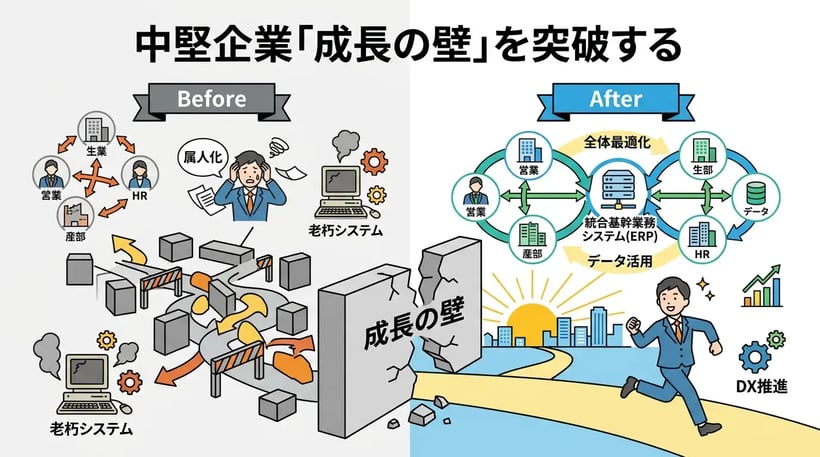 中堅企業の経営課題とは？成長の壁を突破する具体的なアプローチ