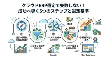 クラウドERP選定で失敗しないための5つのステップと選定基準