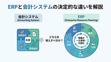 ERPと会計システムの違いとは？連携メリットや自社に合った選び方を解説