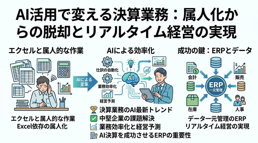 AIで決算はどう変わる？最新トレンドと活用術を徹底解説