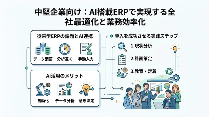 ERPにAIを連携して業務効率化！次世代システムのメリットと活用法