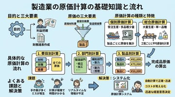 製造業の原価計算とは？基礎知識から具体的な計算方法まで徹底解説