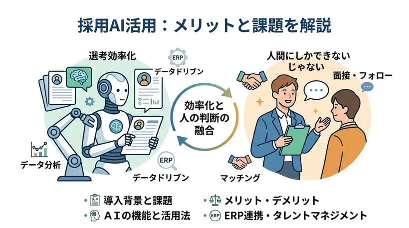 採用にAIを導入するメリット・デメリットとは？人事の課題を解決する活用法