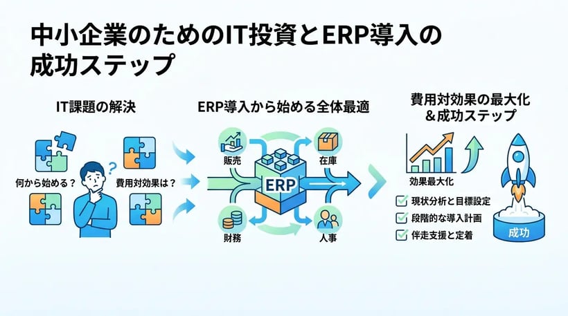 中小企業のIT投資はどこから始める？費用対効果を高める3つのポイント