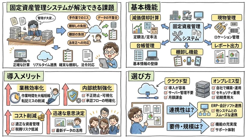 固定資産管理システムとは？基本機能から導入メリット・選び方まで徹底解説