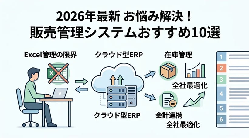 販売管理システムおすすめ10選！規模・業種別の選び方を徹底比較
