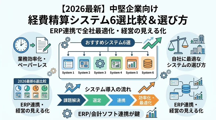 【2026年最新】経費精算システムおすすめ6選！規模別の選び方と比較