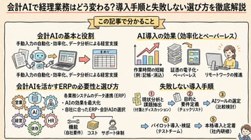 会計AIで経理業務はどう変わる？導入手順と失敗しない選び方を徹底解説