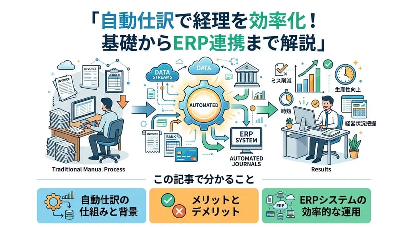 自動仕訳とは？メリット・デメリットや効率的な活用方法を解説