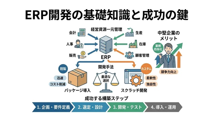 ERP開発の基礎知識!導入メリットと構築の流れを解説