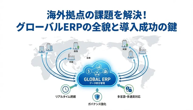 グローバルERPとは？導入のメリット・デメリットと失敗しない選び方のポイント