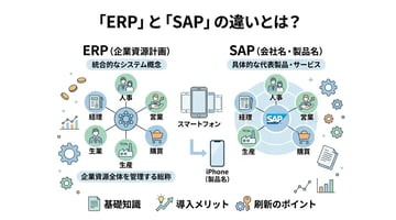 「ERP」と「SAP」の違いって何？基礎知識から導入のメリットまで解説