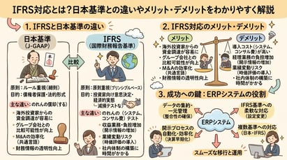 IFRS対応とは？日本基準との違いやメリット・デメリットをわかりやすく解説