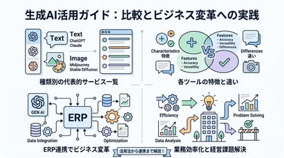 生成AIサービス一覧まとめ！代表的なサービス一覧と初心者向けのおすすめ活用法