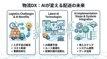 物流現場の課題をAIで解決！知っておくべき最新技術と導入に向けたステップ