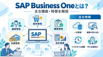 SAP Business Oneとは？主な機能・特徴・導入費用やSAP S/4HANAとの違いを解説