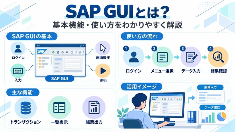 SAP GUIとは？基本機能・使い方・SAP Fioriとの違いをわかりやすく解説