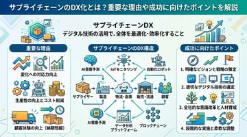 サプライチェーンのDX化とは？重要な理由や成功に向けたポイントを解説