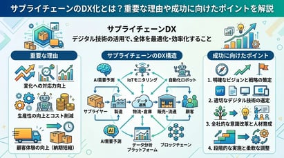 サプライチェーンのDX化とは？重要な理由や成功に向けたポイントを解説