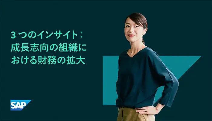 3 つのインサイト：成長志向の組織における財務の拡大
