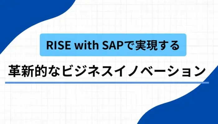 RISE with SAPで実現する革新的なビジネスイノベーション