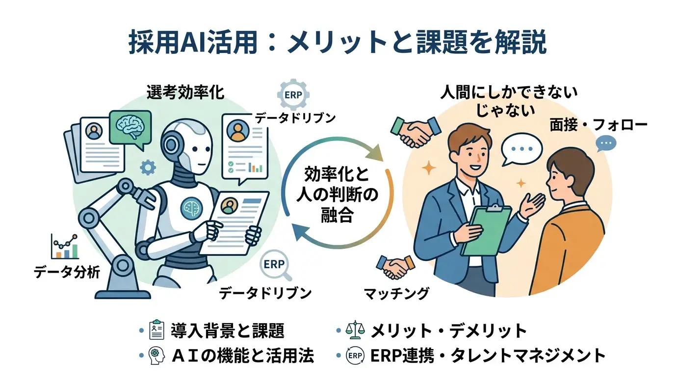採用にAIを導入するメリット・デメリットとは？人事の課題を解決する活用法