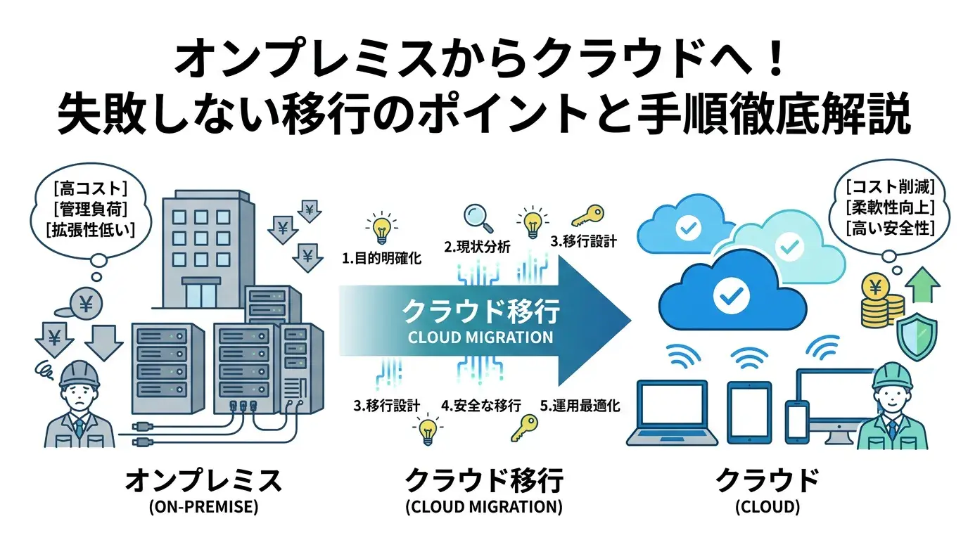 失敗しないクラウド移行の完全手順！メリットから費用まで徹底解説